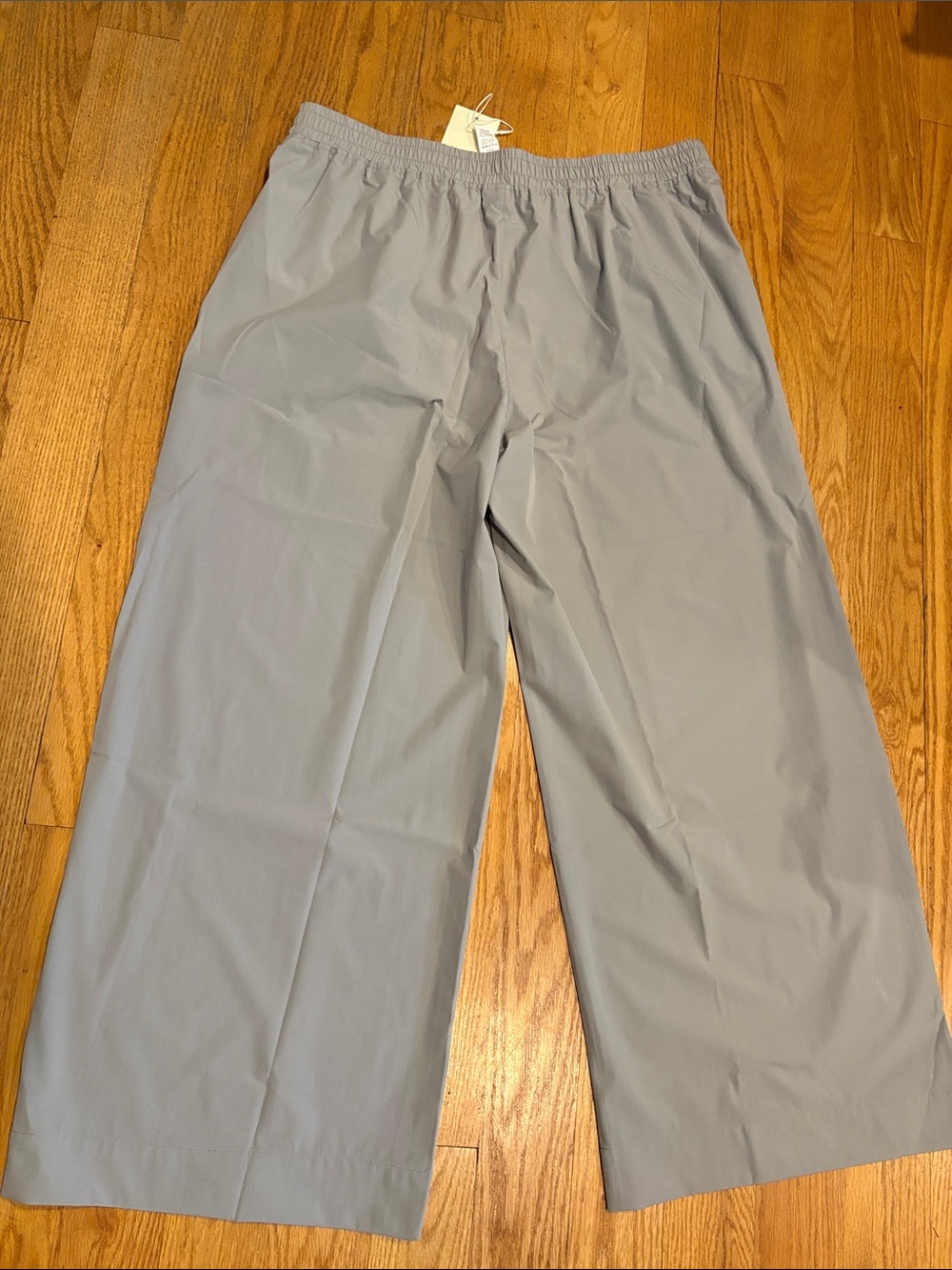 NWT HALARA Gray Wide Leg Lounge Pants - Picture 7 of 9